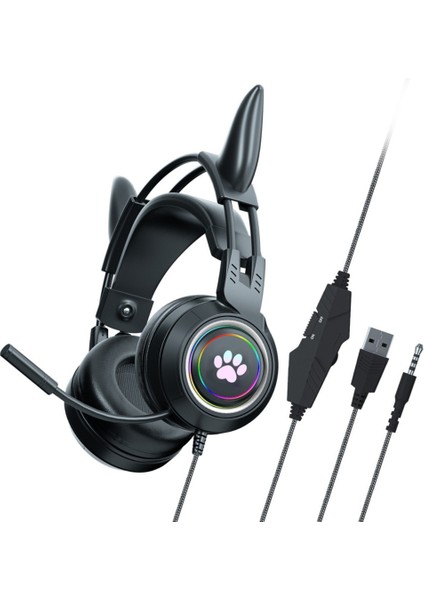 2025 Kablolu Kulaklıklar Sevimli Çapa Oyun Dizüstü Bilgisayar Oyun Ps5 Masaüstü Bilgisayar Kulaklıkları (Yurt Dışından)