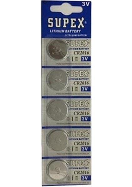 CR2016 3V Lityum 5li Blister Pil