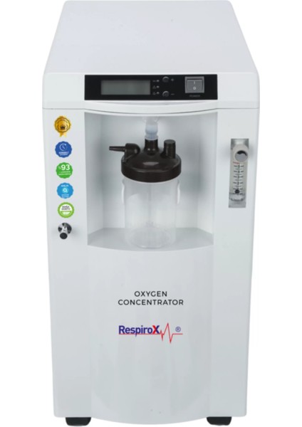 respirox | 5l akış hızlı, nebülizatörlü ve alarm sistemli model jlo-590i