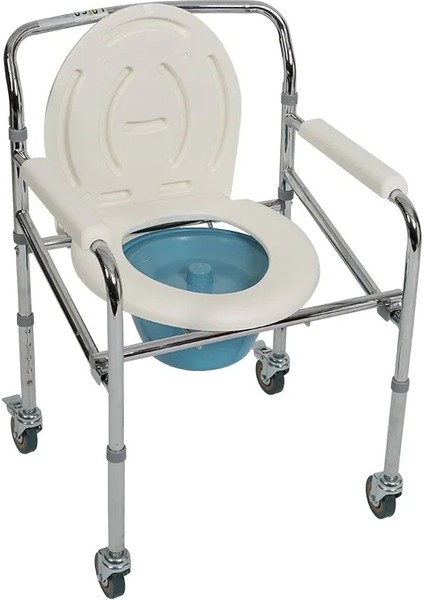 Loco Tekerlekli Katlanır Komot | Katlanabilir, Taşınabilir ve Dayanıklı Çelik Gövde PR-771