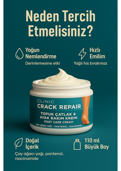 Topuk Çatlak ve Ayak Bakım Kremi - 110ML fiyatları