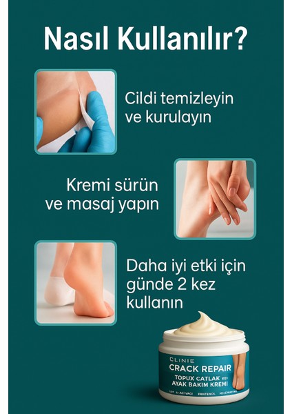 Topuk Çatlak ve Ayak Bakım Kremi - 110ML indirimleri