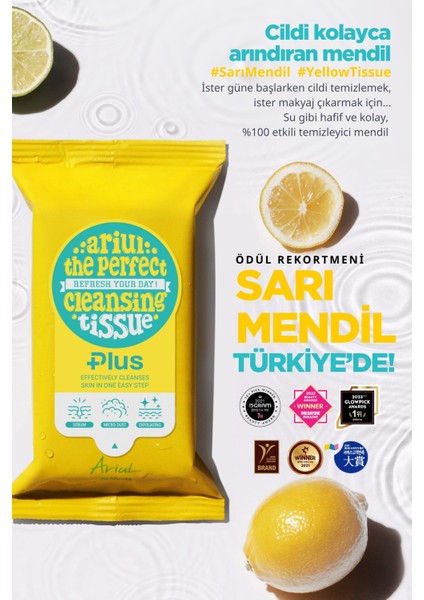 The Perfect Cleansing Tissue Plus - Tek Adımda Cilt ve Makyaj Temizleme Mendili fiyatları