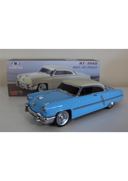 RT-1940 Mavi Bluetooth Fm-Usb-Tf-Aux Şarjlı Nostaljik Radyo