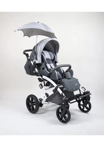 Mywam Mewa Full Aksesuarlı Engelli Çocuk Puseti | 8 Parça Donanım, Ayarlanabilir Koltuk ve Sırtlık, Katlanabilir Çift Parçalı Puseti