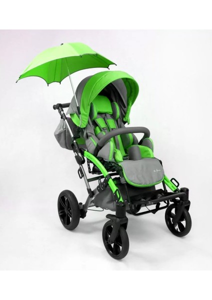 Mywam Mewa Full Aksesuarlı Engelli Çocuk Puseti | 8 Parça Donanım, Ayarlanabilir Koltuk ve Sırtlık, Katlanabilir Çift Parçalı Puseti