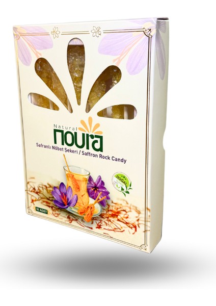 Safranlı Nöbet Şekeri |Nebat 10 adet