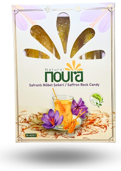 Safranlı Nöbet Şekeri |Nebat 10 adet fırsatları