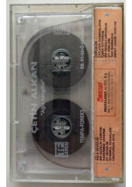 Çetin Alkan Ağla Sevgilim Kaset (Orijnal Dönem Baskı Kaset) fiyatları