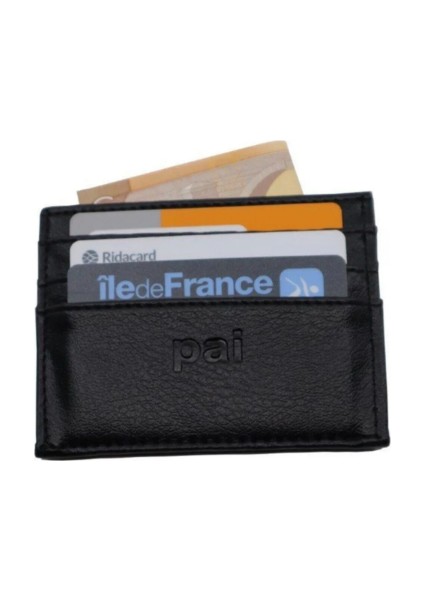 Siyah Çok Amaçlı Kartlık & Cüzdan