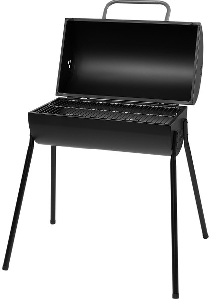 Kapaklı Kömürlü Mangal Barbekü Krom Kaplama Izgara 77x84x26 cm