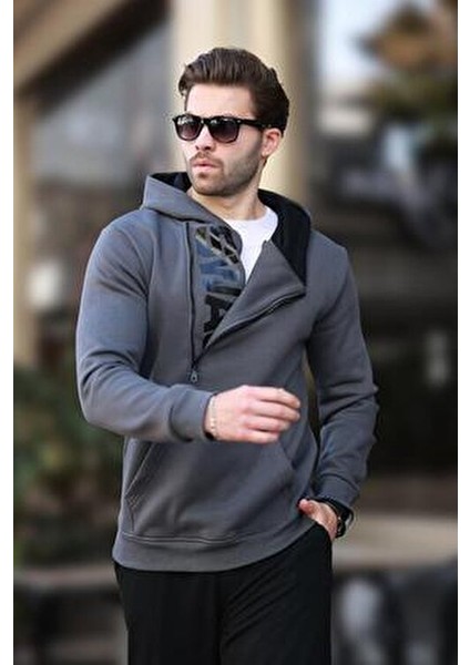 Kapüşonlu Düz Renk Sweatshirt Uzun Kol Erkekler İçin 2022 Sezonu modelleri