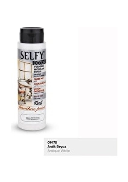 Rich Selfy Decor Beyaz Kendinden Vernikli 500 cc Mobilya Boyama Seti Sanatsal Kullanım için fiyatları
