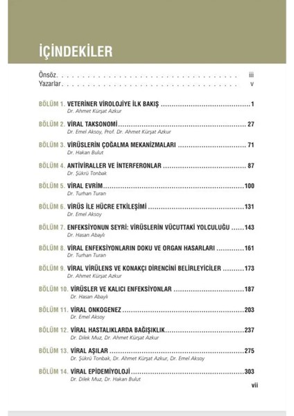 Veteriner Hekimliği Genel Viroloji Akıl Notları (En Fazla Okunan Kitap Serisinden) fiyatları