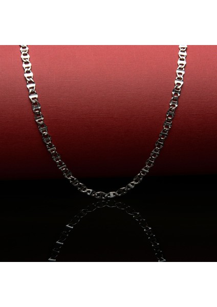 100 Mikron Rodyum Ezme Barlı Gümüş Zincir fiyatları