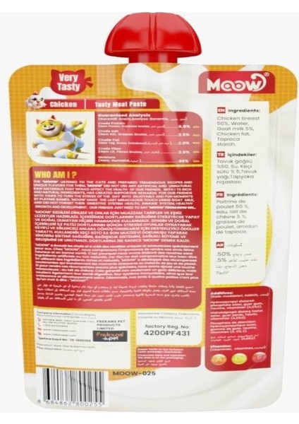 - Taze Tavuklu&keçi Sütlü Kedi Et Ezmesi 90GR fiyatları