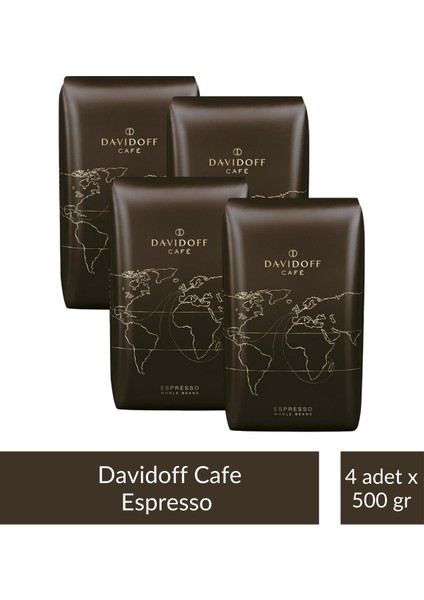Café Espresso Çekirdek Kahve 500 G x 4 Adet