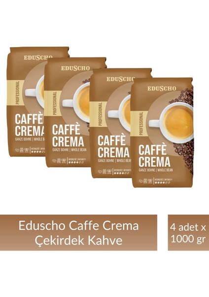 Eduscho Professional Crema Çekirdek 1 kg x 4 Adet
