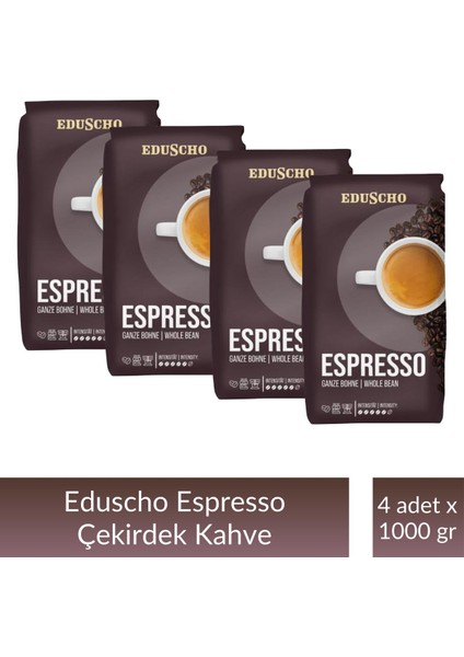 Eduscho Professional Espresso Çekirdek 1 kg x 4 Adet