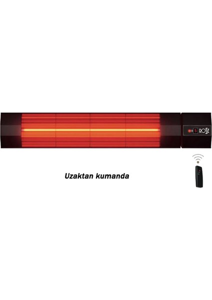 Rosse 3000W Uzaktan Kumandalı 5 Kademeli Dış Mekan Isıtıcısı Elektrikli Halojen Isıtıcı modelleri