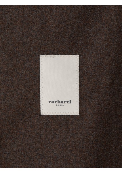 Erkek Kahverengi Slim Fit Yün Kaşmir Karışımlı Ceket 50299266-VR029