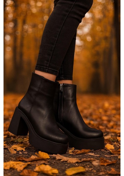 Kadın Blok Platform Topuklu Bot