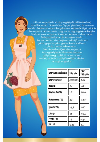 Leila Hindistancevizi & Çikolata Badem Unu Kurabiyesi 40 gr x 2 Adet fırsatları