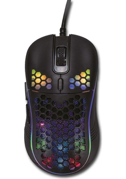 Lunatic Sparrow 6400 Dpi Rgb Ledli Makrolu Oyuncu Gaming Mouse