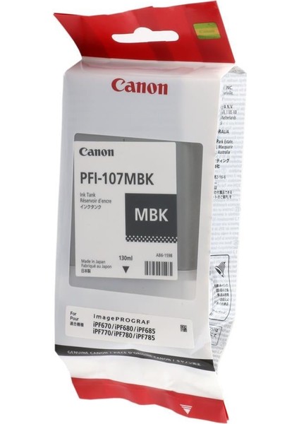 PFI-710MBK Matte Black Mat Siyah Plotter Kartuş