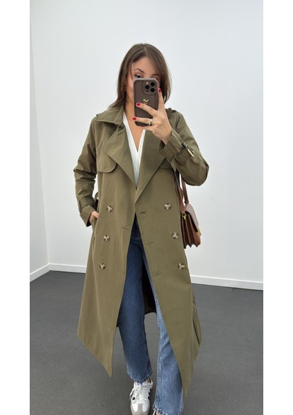 Ms Kuşaklı Premium Trençkot