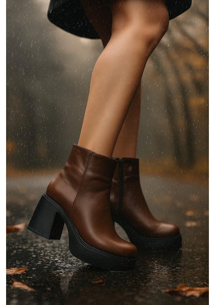Kadın Blok Platform Topuklu Bot