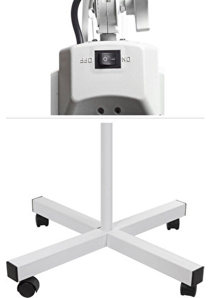 5'' LED Işıklı Ayaklı Büyüteç Beyaz Renk 5X Büyütme ile Kullanım için Uygun