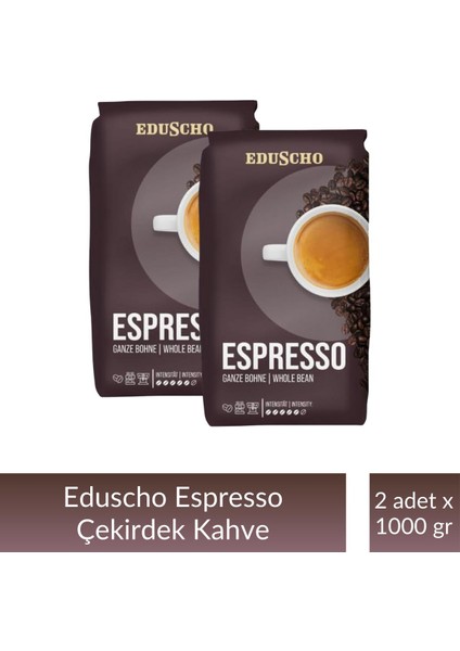 Eduscho Professional Espresso Çekirdek 1 kg x 2 Adet