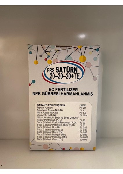 Frs Saturn 20-20-20 1 kg Dengeli Yaprak Gübresi