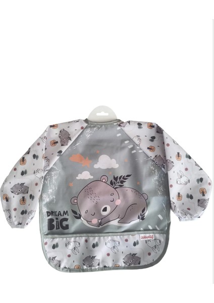 Laura Baby Uzun Kollu Sıvı Geçirmez Mama ve Aktivite Önlüğü