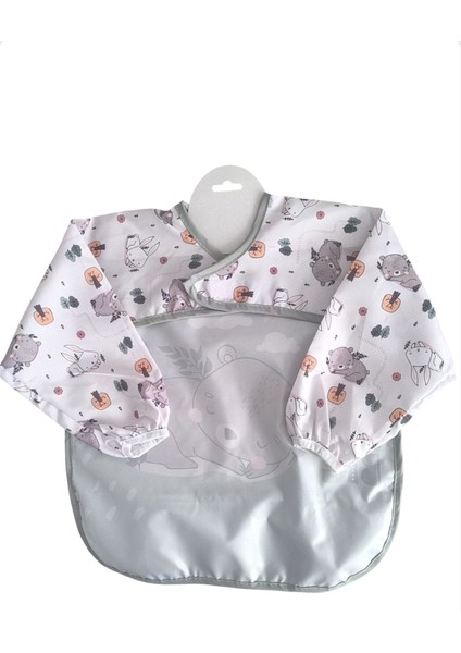 Laura Baby Uzun Kollu Sıvı Geçirmez Mama ve Aktivite Önlüğü