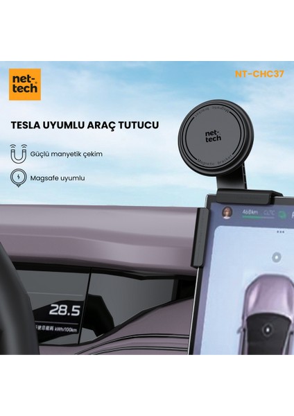 NT-CHC37 Tesla Uyumlu Magsafe Manyetik Ekran Arkası Telefon Tutucu fiyatları