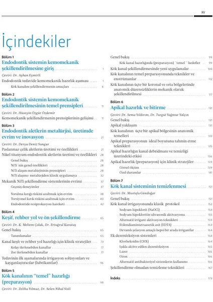 Kök Kanallarının Şekillendirilmesi ve Temizlenmesi fırsatları