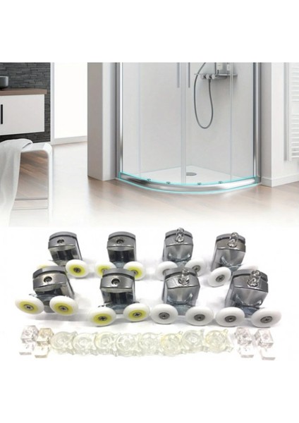 Ayrıntıshop Duşakabin Tekerleği Rulmanlı Krom 8 Li Set fiyatları