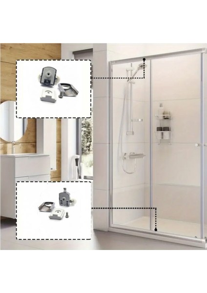 Ayrıntıshop Duşakabin Tekerleği Rulmanlı Krom 8 Li Set modelleri