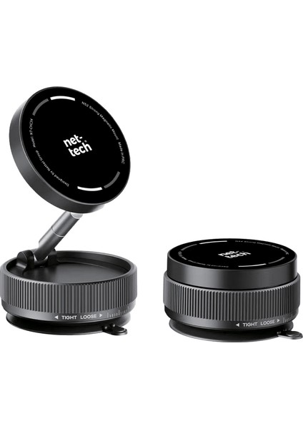 NT-CHC34 360° Dönebilen Vakumlu Çok Amaçlı Manyetik Araç Telefonu Tutucu