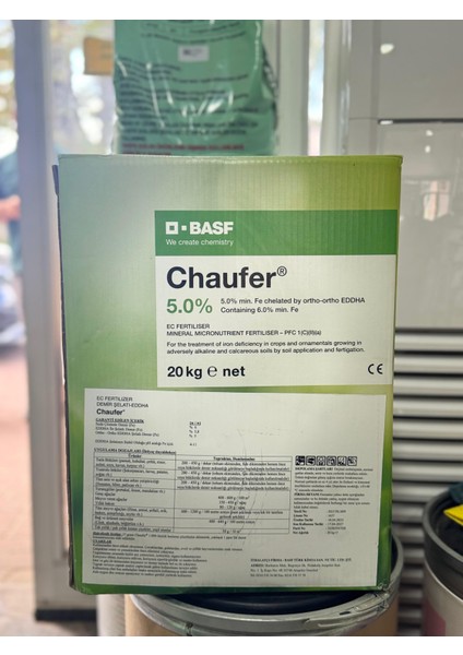 Chaufer 20 kg %6 Eddha ve %5 Ortho Ortho Şelatlı Demir (Fe)