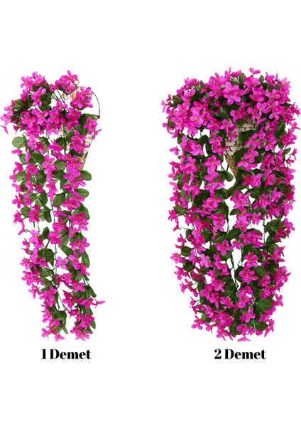 Yoğun Yapraklı Dekoratif Yapay Menekşe Sarmaşığı fiyatları