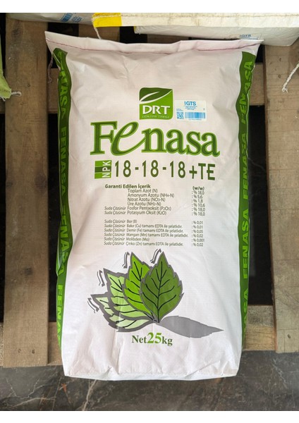 Fenasa 18-18-18+Te 25 kg Dengeli Damla Sulama Gübresi