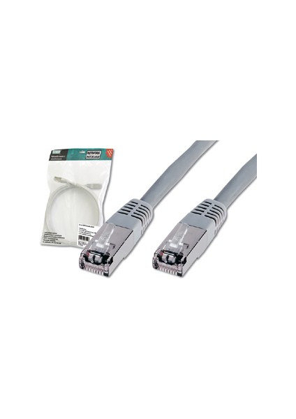 Digitus Cat. 5e Sf-Utp Patch Kablo, 3 Metre, Awg 26, Gri Renk