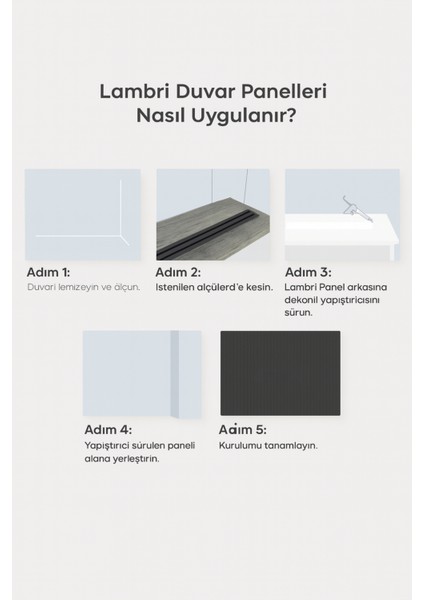 Mdf Tavan ve Duvar Lambri 12X280 cm ( 6 Adet ) modelleri