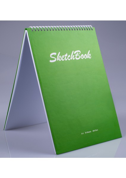 A4 Sert Kapaklı Eskiz Defteri 200 Gr. 30 Yaprak (60 Sayfa) 21 x 29,7cm Sketchbook