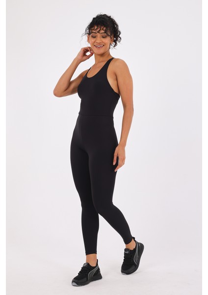 Intense Kadın Pilates Yoga Spor Tulum Siyah fırsatları