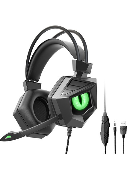 2025 Esports Başa Takılan Kablolu Oyun Kulaklığı Mikrofonlu Evrensel Bilgisayar Kulaklığı (Yurt Dışından)