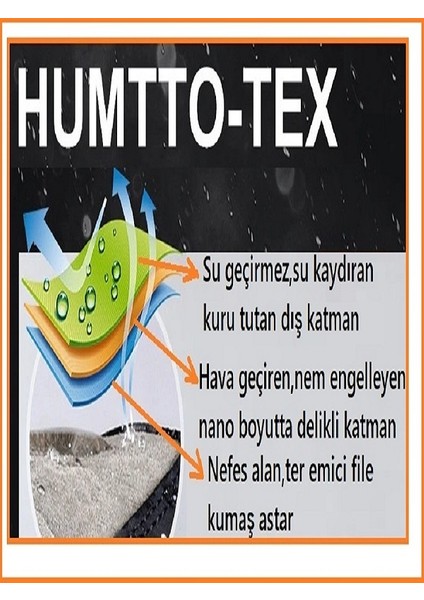 HM210500A Su Geçirmez Erkek Siyah Outdoor Spor Bot